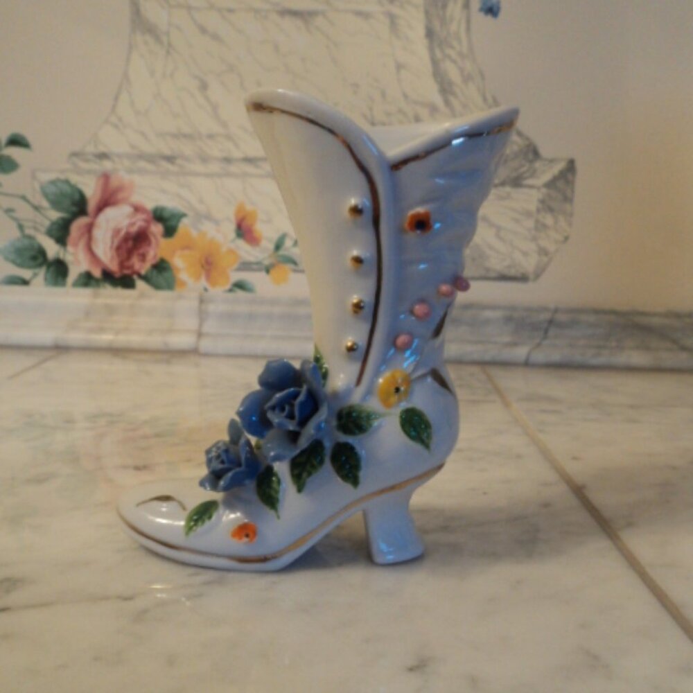 vintage shoe figurine